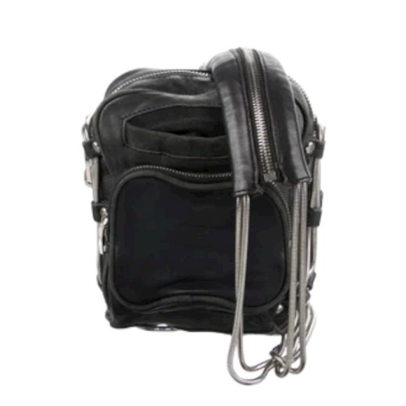 Alexander Wang Handbags - ALEXANDER WANG Leather Chain-Link Crossbody Bag
